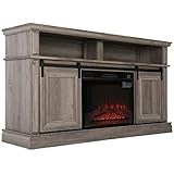 LGHM Fireplace TV Stand for 65 inch TV, Entertainment Center with 23' Electric Fireplace, 58'...