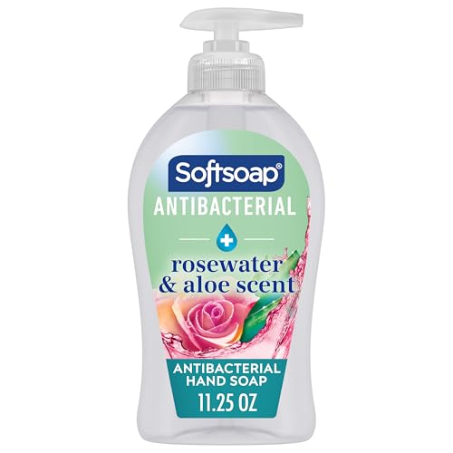 Best Antibacterial Hand Soap for Sensitive Skin: 12 Gentle Yet Effective Options for Seniors 5 Softsoap Antibacterial Liquid Hand Soap, Sensitive Rosewater and Aloe scent Hand Soap, 11.25 Fl Oz (Pack of 6)