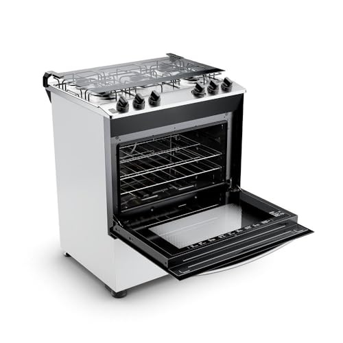 Fogão Brastemp 5 Bocas Com Botões Removíveis e Exclusivo Aro Protetor BFS5NDB – Bivolt