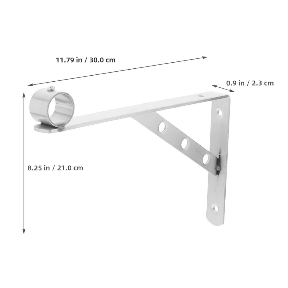 TOYANDONA 2pièces Support de Tringle à Vêtements Support Mural Équerre pour Fixation de Tringle