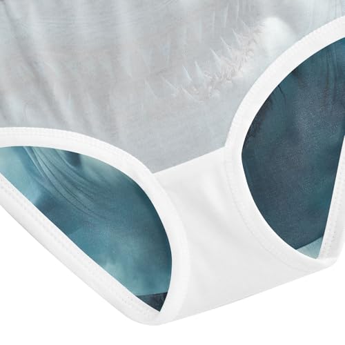 Giant Shark Monster Sea Toddler Girls Underwear, Girls' Cotton Brief Underwear, 2T–8 Years4