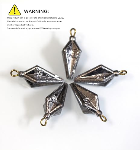 Image of 20pcs /Pack Fishing Pyramid Weights Bullet Lead Sinker Weights Kit 10g