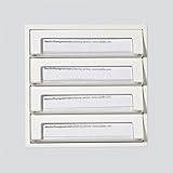 Tasten-Modul mit 4 Namensschildtasten 69 x 13 mm