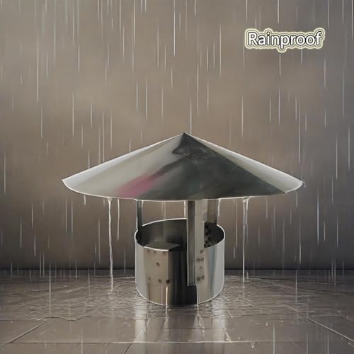 Sombrerete para chimenea de acero inoxidable para evitar entrada de agua 5