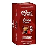100 Italian Coffee for Espresso Lovers Aluminium Capsules compatible with Original Line Nespresso machines (1 Count (Pack of 100), Aluminum Crema)