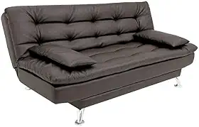 Sofá-Cama 3 Lugares Casal Premium Café