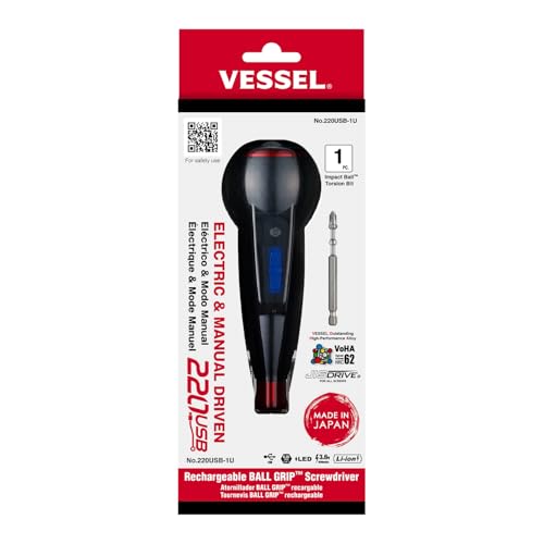 (US Model) VESSEL e-ASSIST Screwdriver Higher-Torque