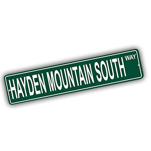 Brotherhood Aluminum Street Sign for Hayden Mountain South - Wall Decor