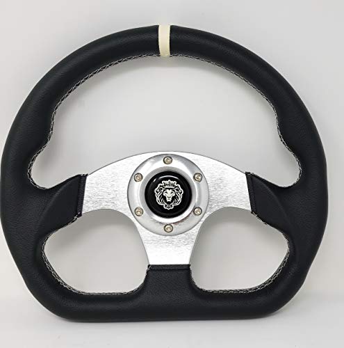 Marine Boat White Steering Wheel with Hub Adapter 3/4