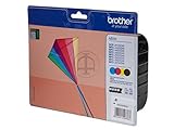 Original Brother LC223 /, 4x Premium Drucker-Patrone, Schwarz, Cyan, Magenta, Gelb, 550 Seiten