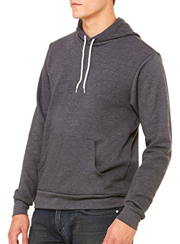 Bella + Canvas Unisex Poly-Cotton Fleece Pullover Hoodie (Red Marble Fleece) (XS)2