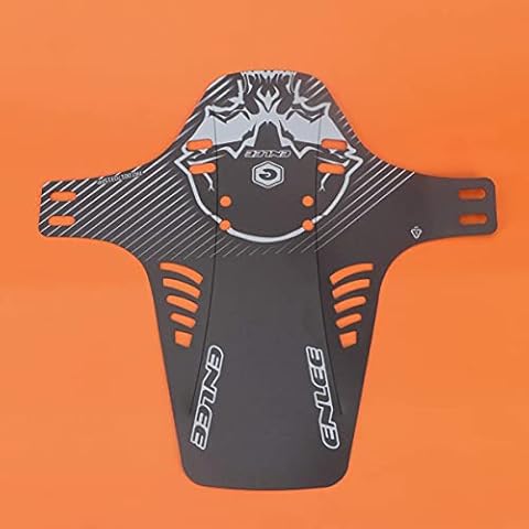 ENLEE 2 Pcs Bike Fenders, Mountian Bike Mud Flaps, MTB Mud Guard Front and Rear Compatible Fits 20" 26" 27.5" 29 inch and Fat Bicycle, Folding Universal Reflective Cover