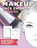 Makeup Face Charts: Blank Practice Worksheets