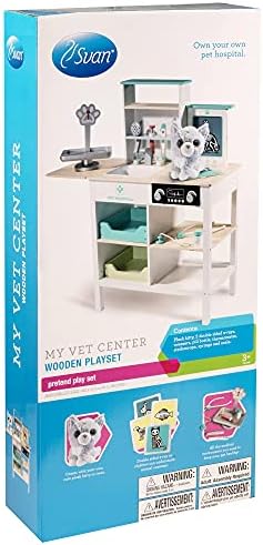 Vet Middle Faux Pet Hospital Playset - Picket Animal Interactive Medical Checkup Set with Toy Cat, X-Ray Playing cards, Stethoscope & Veterinarian Medical Equipment, Enjoyable Physician Function Play Present for Youngsters 6 41HgbBrGR3L. AC