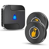 Opibtu Dog Door Bell Wireless Dog Doorbell for Potty Training with Waterproof Touch Button Dog Bells