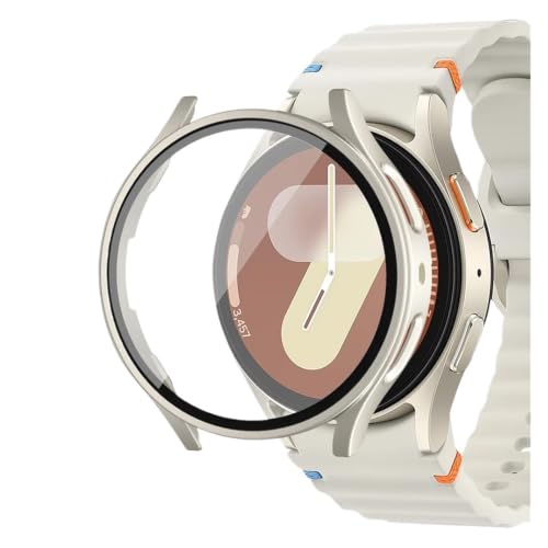 Verre trempé et boîtier Galaxy Watch 6 44mm Starlight de protection