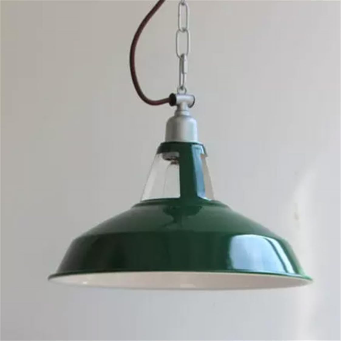 YGZPALH Wrought Iron Chandelier Oil Rubbed Yellow Metal Industrial Pendant Light