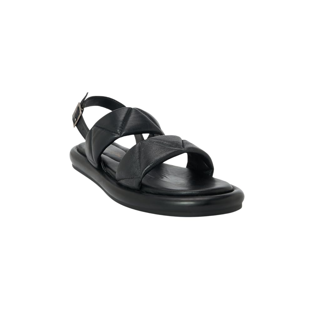 forever glam by pantaloons Forever Glam Women's Black Comfort Sandals-picture-15