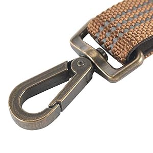 Carhartt Dog Leash Brown/Brushed Brass, Large Carhartt Dog Leash Brown/Brushed Brass, Large