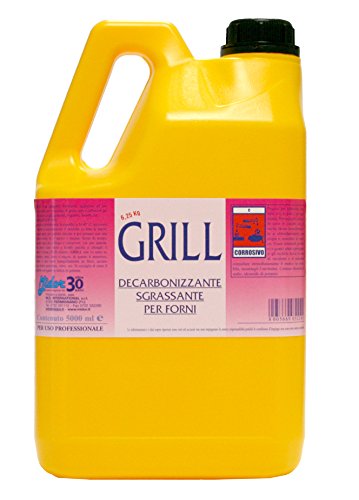 Midor Detersivo sgrassante forni Concentrato Grill 5000ml, rimuove depositi di Cibo, Grasso e residui carboniosi da Piani di Cottura, forni, friggitrici, Piastre, girarrosti