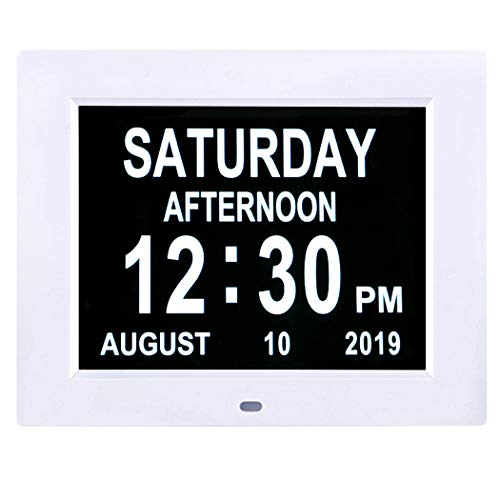 Ssini Clock With Day And Date For Elderly,Dementia Clock Large Digital Calendar Clock For Seniors Alzheimers Products Clocks White #TOP4