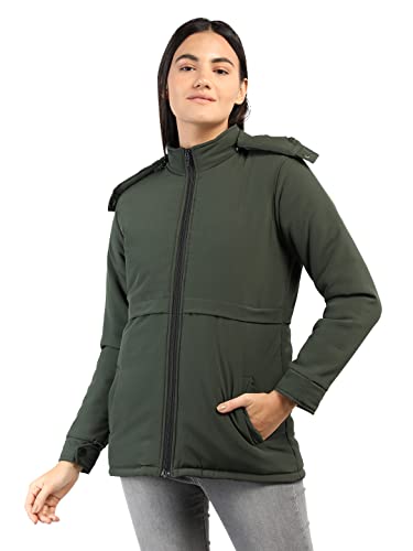 Image of CHKOKKO Women's Winter Quilted Jacket Olive 3XL