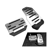 Copripedali Auto Cambio Automatico, per Opel Corsa 2014-2023/Opel Corsa D 2006-2014 Pedaliera Sportiva Antiscivolo Alluminio Gomma Kit Freno Acceleratore,A