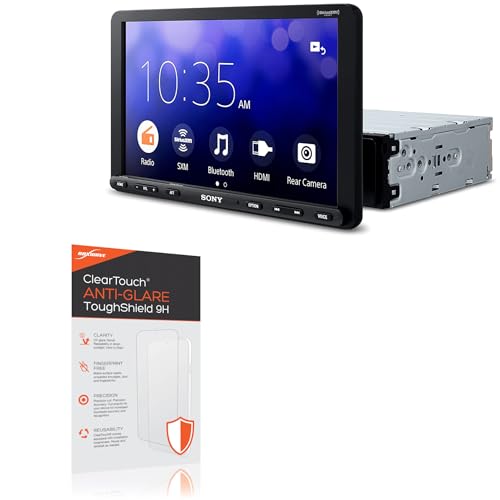BoxWave Screen Protector Compatible with Sony XAV-AX8100 - ClearTouch Anti-Glare ToughShield 9H (2-Pack), Anti-Glare 9H Tough Flexible Film Screen Protector