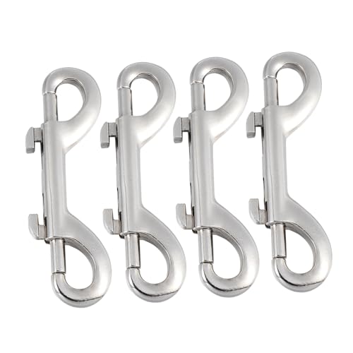 KICHOUSE Double Ended Bolt Snap Hooks Long Clip Accessories Strong Hooks for Pet Keychain Straps Home Farm