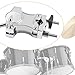 L-Rod Cowbells Cymbal Clamp, Zinc Alloy Tom Mounts for Drums Clamp, Percussion Mounting Bracket for Cowbells, Jam Blocks, Tambourines, Mini Timbales, and Electronic Pads to A Stand (L-Rod)