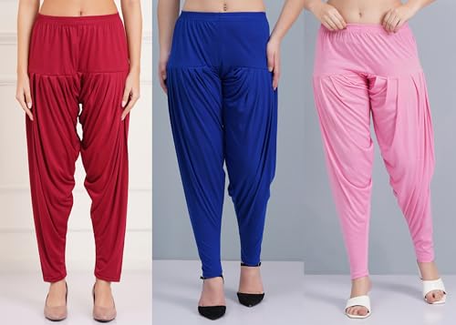 Image of Buy That Trendz Patiala Salwar for Women Relaxed Fit Viscose Patiyala Salwar Harem Bottom Pants