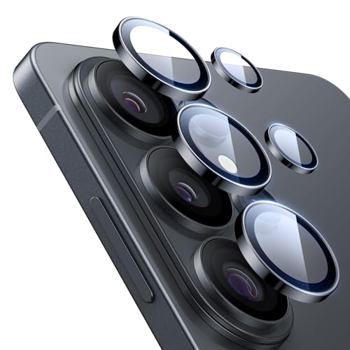 ESR für Samsung Galaxy S26 Ultra Kameraschutz individuelle Schutzfolie kratzfest dünnes gehärtetes Glas mit Aluminium Rand Galaxy S26 Ultra hüllenfreundlich 1 Set Schwarz