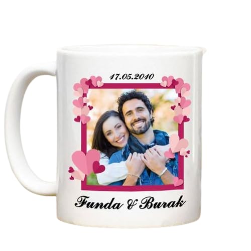 AP Enterprises 1Custom Photo Coffee Mugs, 15 oz, Personalized Mugs w/Picture, Text, Name - Personalized Gifts for V Day, Boyfriend, Girlfriend, Office, Custom Mugs with Pictures, 335 ml 118