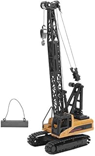 SPYMINNPOO Crane Model, Construction Vehicles Toys,1:50 Die-cast Alloy Engineering Crane Truck Crawler Tower Crane Hoist Model Static Model Toy for Children Kids Model Toys Model Machine
