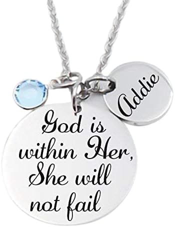 God is Within Her, She Will Not Fail, Bible Verse, Psalm 46:5, Christian Quote