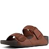 Fitflop Men's Gogh MOC Slide in Leather Open Toe Sandals, Brown (Dark Tan 277), 9 UK 43 EU #1
