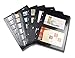 MUDOR Stamp Pages for Stamp Album Binder, 10 Sheet (20 Page) 6 Rows Pages for Stamp Collectors, Professional Pack (6 Rows)