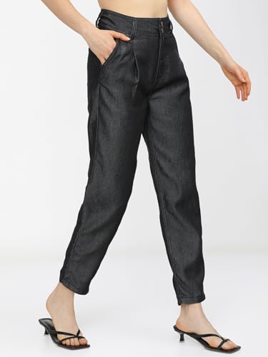Image of Tokyo Talkies Women's Regular Fit Cropped Jeans| Mid-Rise| Jeans Pant