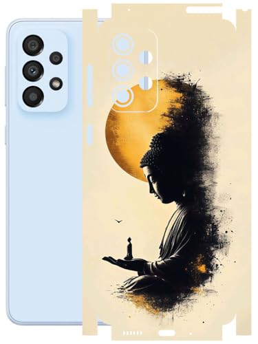 Image of AtOdds - Full Body Back Screen Guard Protector Film - Lamination Wrap Skin Sticker Compatible with Samsung Galaxy A33 (5G) | Scratchproof Matte Finish (Divine)