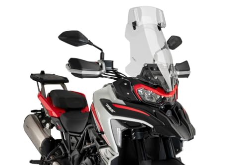 Bulle moto touring Puig 21800W transparente visière haute contre le vent