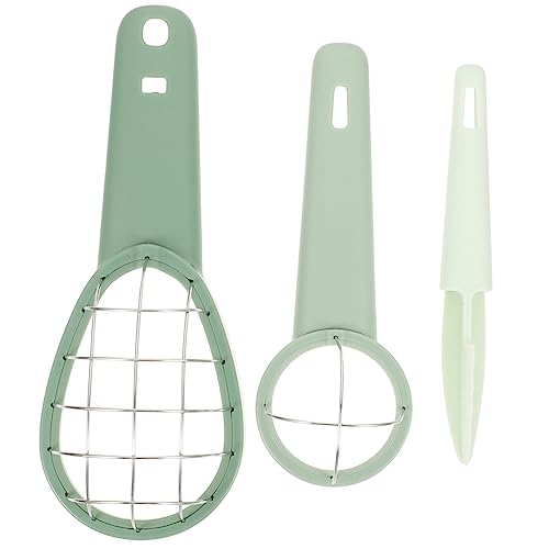 GRIRIW Plastic Stainless Steel Avocado Splitter Fruit Separator Easy Slicing Tool