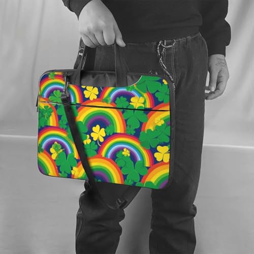 Maletín para portátil impermeable 14 pulgadas con asa y correa miniatura 2