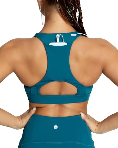 QUEENIEKE BareFlow Sports Bra with Phone Pocket