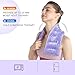 SuzziPad Microwavable Heating Pad for Neck Discomfort, Convenient Shoulder Warmer for Stress Relief, Moist Heated Wrap Bean Bag Hot Pack, Cold and Warm Compress