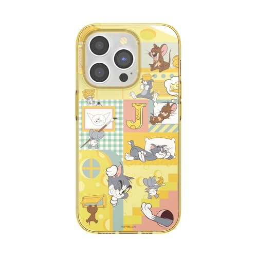 Coque iPhone 15 Pro MagSafe PopSockets Tom et Jerry protection antichoc