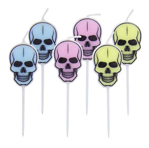 Folat 65239 Kerzen Creep Pastel-6 Stück, Mehrfarbig, Multi Colours