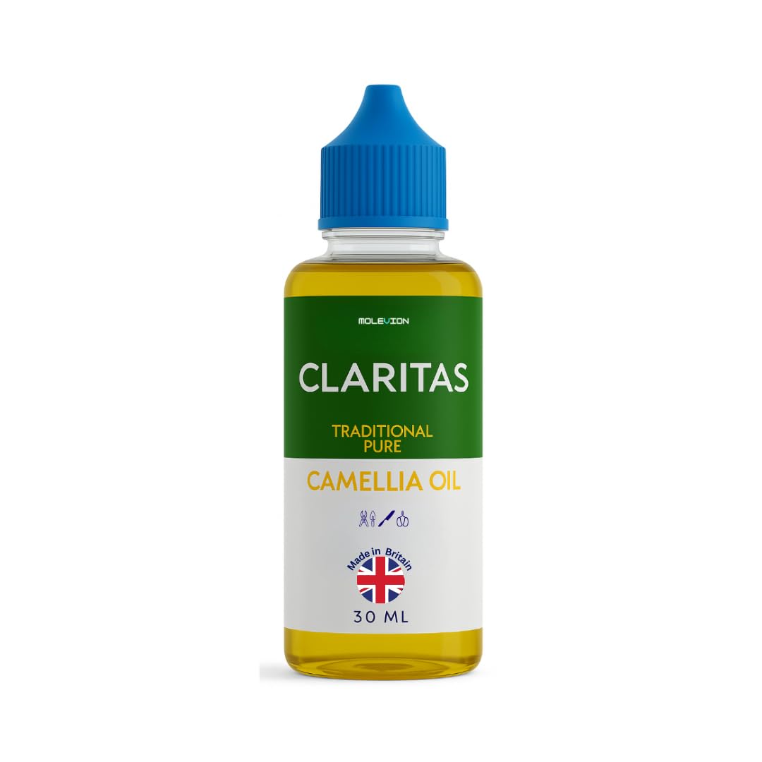 Molevion Claritas Traditional Pure Camellia Oil 30 ml | Plant-Based Tool Oil for Knives, Chisels, Planes & Saws – Anti-Rust, Non-Gumming, Clean Wipe Finish