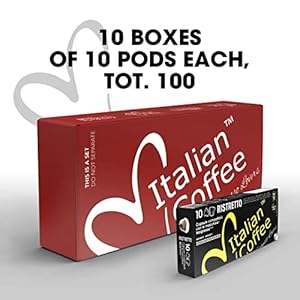Italian Coffee pods compatible with Nespresso Original machines Italian Expresso capsules 100 Ristretto regular pods 100 Count Pack of 1