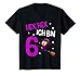Kinder 6. Geburtstag Mädchen Hexe 6 Jahre Kindergeburtstag Geschenk T-Shirt