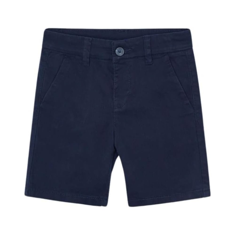 Mayoral 202 Bermuda niño azul marino elegantes 3-9 años con bolsillos laterales y cierre de botón